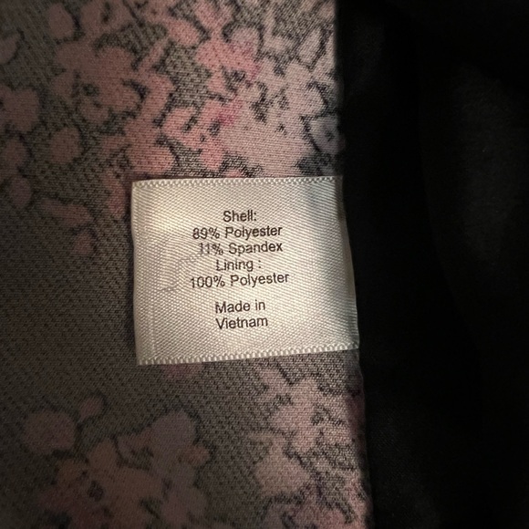 NWT Lane Bryant The Bryant Blazer Jacket Crepe Black Spring Floral Plus Sz 18 - Picture 7 of 9